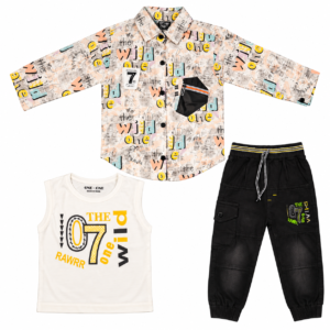 Kids’ Wild Adventure Outfit Flat Lay