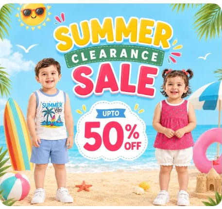 Summer clearance sale - up to 50% off kids outfits